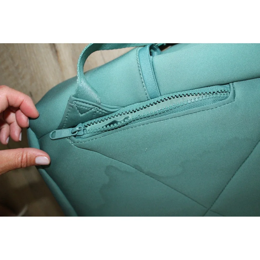 Dagne Dover Dakota Neoprene Backpack Teal Green Medium Travel Commuter Bag